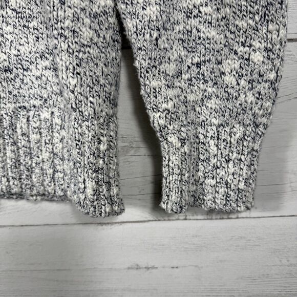 LL bean Women’s marled Gray Two Tone 100% Cotton Sweater Size Large - Picture 5 of 7